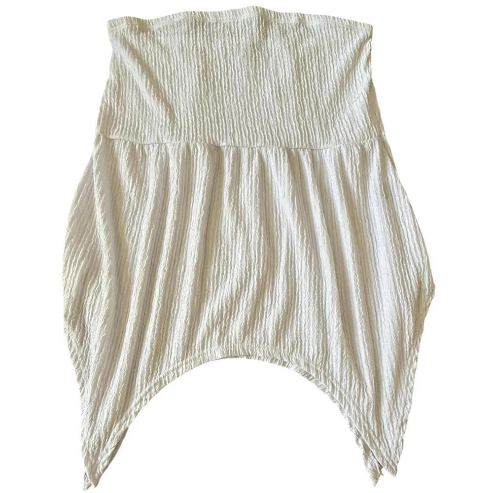 Boho Style White Crinkled Top – Free Size